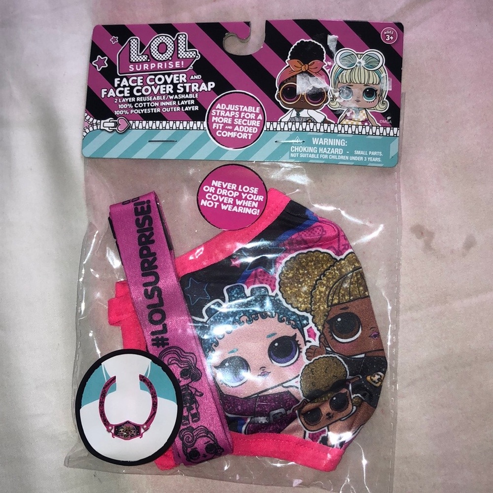 NEW LOL Surprise Face Cover & Strap